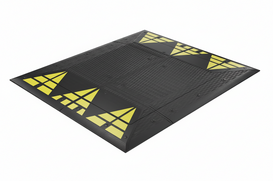 Rubberen Snelheidsdrempel - Quartet - Zware Verkeersremmende Systeem