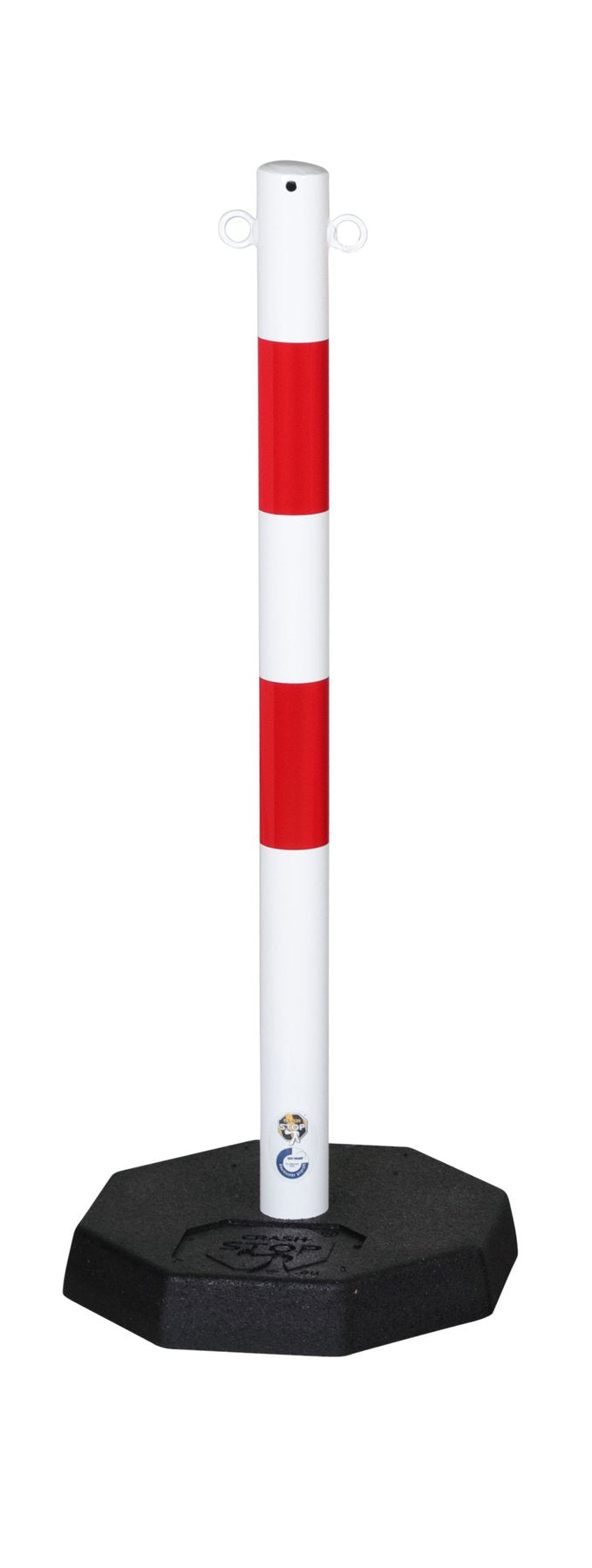 Flexibarrier Afzetpaal voor Ketting -Staal- (met rubberen voet)