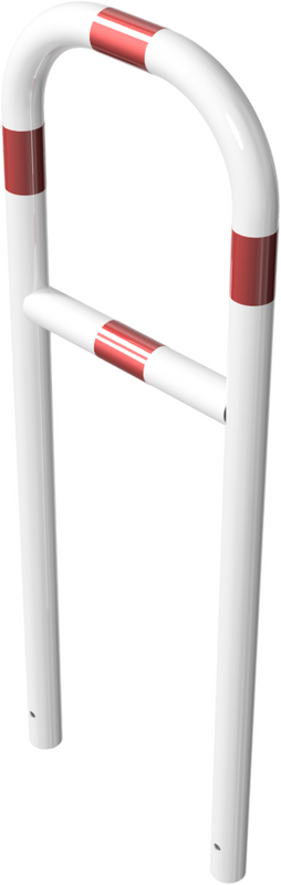 Beugels staalbuis met dwarsbalk (Ø60mm) met dwarsligger