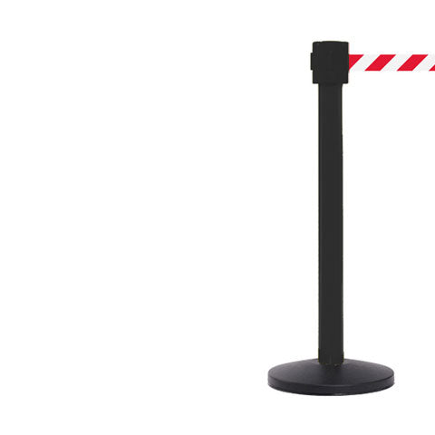FlexiBarrier Afzetpaal met trekband -SafetyPlus 10m- (10.6m band)