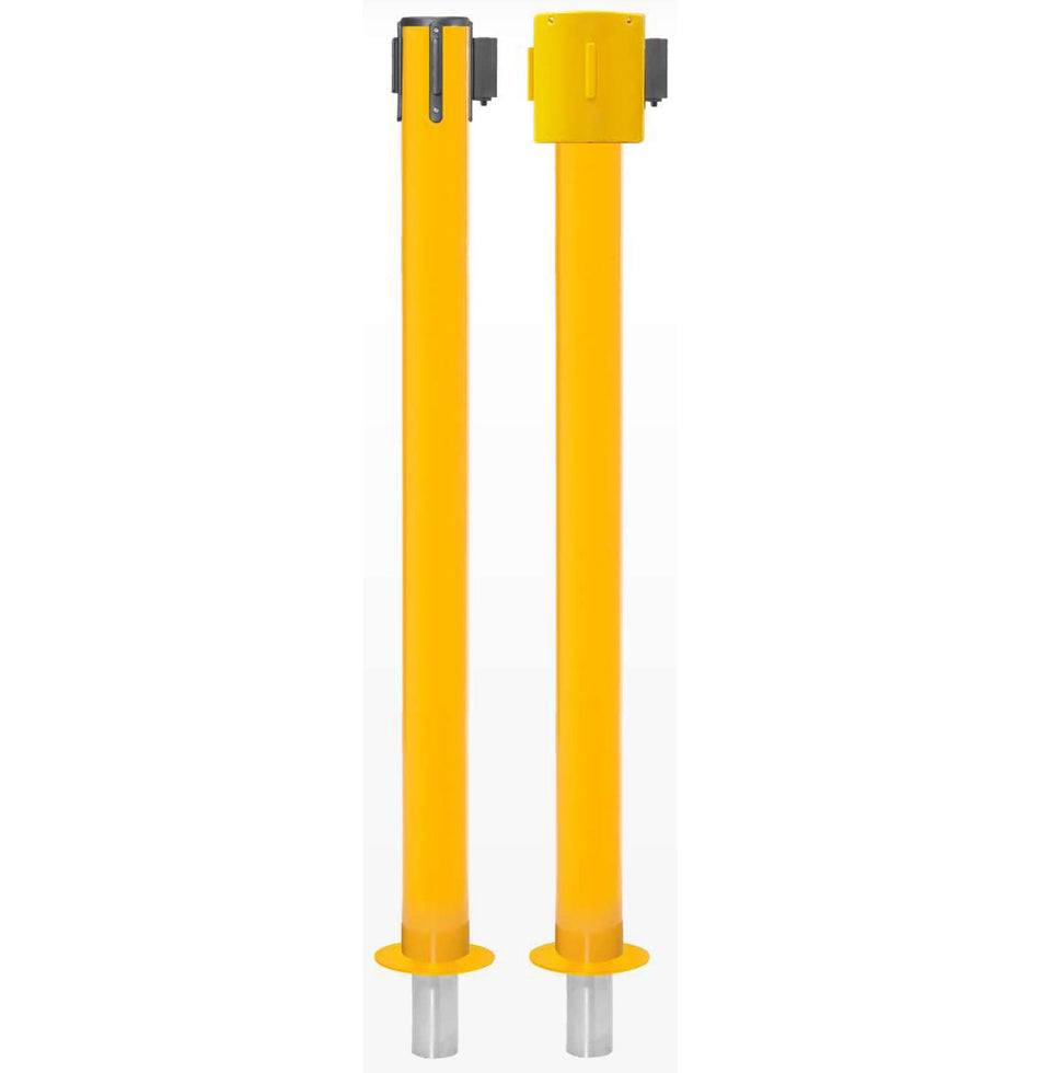 FlexiBarrier Afzetpaal met trekband -SafetyPlus Verwijderbaar- (3.4m/5m/10.6m band)