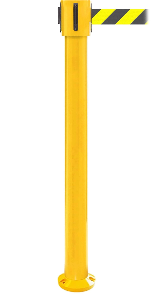 FlexiBarrier Afzetpaal met trekband -SafetyPlus Fixed- (3.4m/5m/10.6m band)