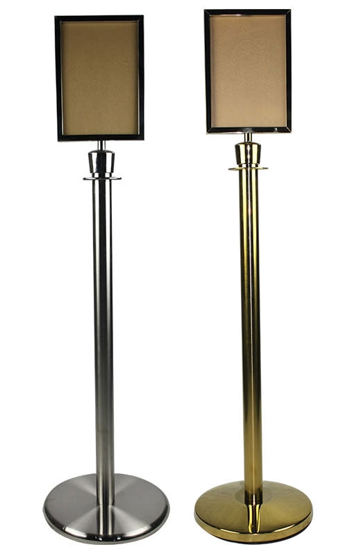 FlexiBarrier -Basic- Paal met Informatiebord