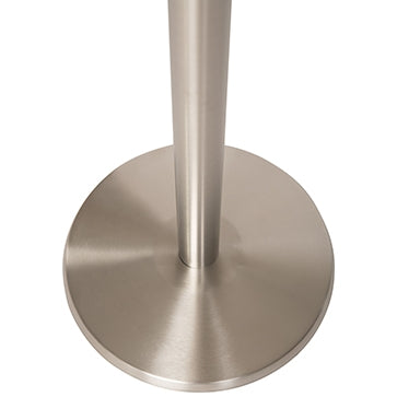 Flexibarrier Informatiebord Standaard -Premium- Mat Zilver(paal+A4 houder)