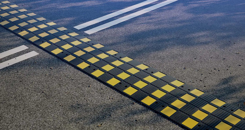 Rubber Snelheidsdrempel Kits -Soft- (50mm) | Duurzaam & Hoge Zichtbaarheid