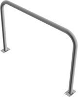 Beugels staalbuis met dwarsbalk (Ø60mm) zonder dwarsligger