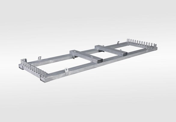 Transportpallet voor tijdelijke hekpanelen (3,5m panelen)