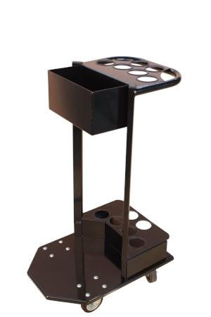 Flexibarrier Paal & Ketting Set met transportwagen (Rood/Wit)