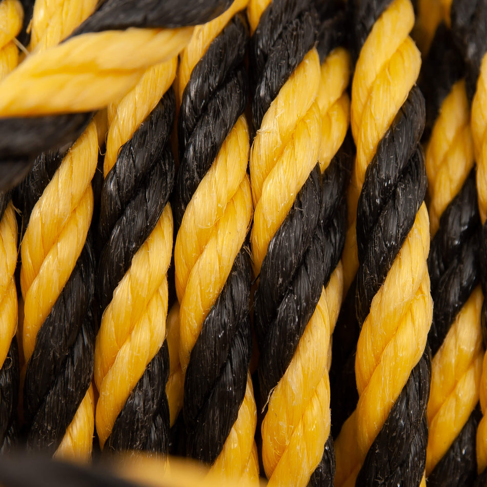 Waarschuwingskoord – Ø10mm x 25m, Geel/Zwart