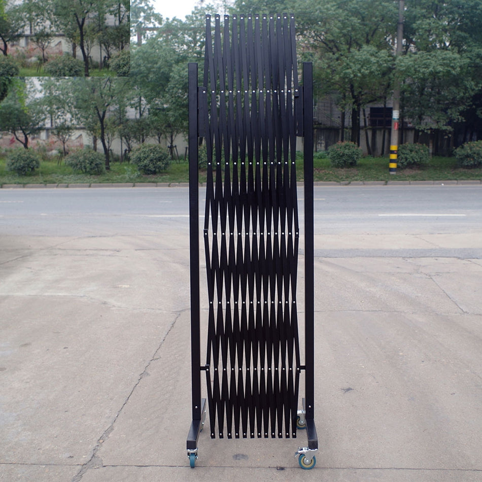 FlexiBarrier - Uittrekbaar Hek XXXL - op wielen (6.7 x 1.7m)